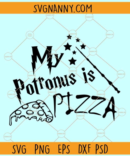 My Patronus is Pizza svg, Wizard School SVG, Pizza svg, HP Pizza svg, HP Pizza T-shirt svg