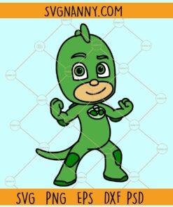 PJ Mask Gekko layered Svg, Gekko SVG, Kids birthday svg, PJ masks SVG