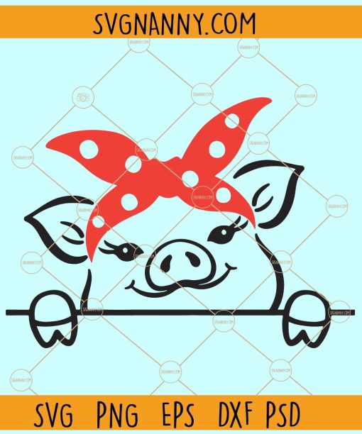 Peek a boo pig SVG, Peeking Baby Pig SVG, Pig Peekaboo SVG