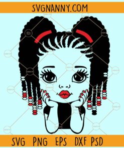 Peekaboo girl with afro braids SVG, Cute black African American girl svg, Peekaboo Girl Svg