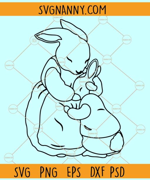 Peter rabbit SVG, Easter rabbit svg, Peter Rabbit PNG, Easter Bunny svg, Peter Rabbit clipart svg