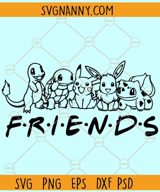 Pika Creature friends SVG, Cute Cartoon Svg, Cute Frineds svg, Best Friend svg