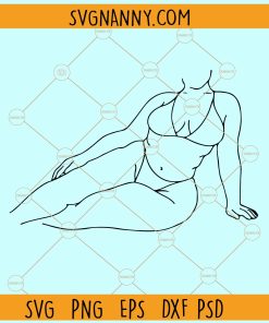 Plus size curvy woman svg, ine Art of Curvy Women svg, Woman Body Positive SVG, Curvy girl svg