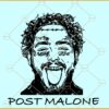 Post Malone SVG, Post Malone clipart svg, Post Malone vector svg, Post Malone head svg