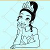 Princess Tiana SVG, Princess Tiana clipart svg, Princess Tiana silhouette svg