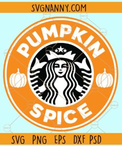 Pumpkin Spice Starbucks Logo Svg, Pumpkin Spice svg, Pumpkin Spice Logo Svg