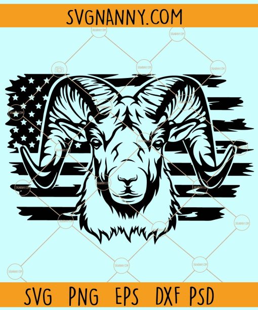 Rams US flag SVG, Rams Football Svg, USA Flag SVG, Rams svg, Game Day Svg