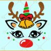 Reindeer unicorn svg, Kids Christmas svg, Christmas deer svg, Christmas svg files, Christmas décor svg