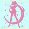 Sailor Moon Usagi SVG, Sailor Moon Stickers SVG, Solar System Luna SVG, Anime SVG