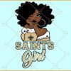 Saints Girl svg, Saints Football SVG File, Saints SVG, Saints Football svg, Football svg