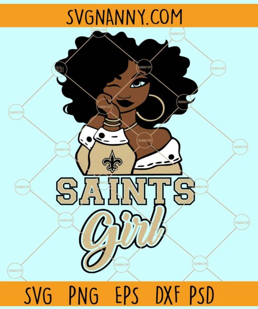 Saints Girl svg, Saints Football SVG File, Saints SVG, Saints Football svg, Football svg