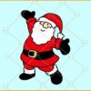Santa clipart svg, Skeleton rock hand svg. Christmas svg, Merry Christmas svg, Christmas sign svg