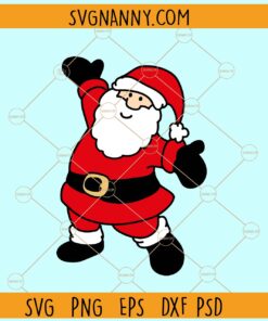 Santa clipart svg, Skeleton rock hand svg. Christmas svg, Merry Christmas svg, Christmas sign svg