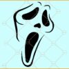 Scream face svg, scream svg, halloween svg, ghost face svg, Scream Movie Ghost Face svg