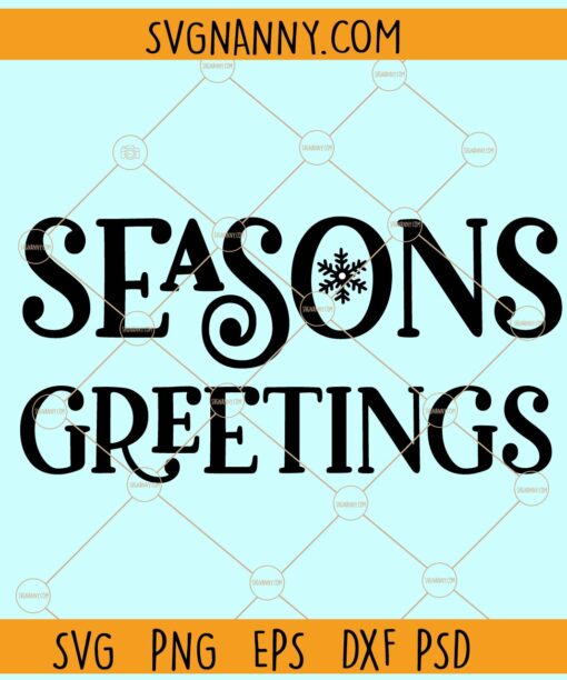 Seasons greetings svg, Christmas svg files, Christmas décor svg, Christmas sign svg