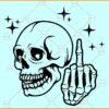 Skeleton middle finger SVG, Skull svg, Middle Finger Skeleton SVG, Middle Finger SVG