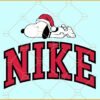 Snoopy Nike Christmas svg, Merry Christmas Svg, Nike Christmas Svg, Christmas shirt svg