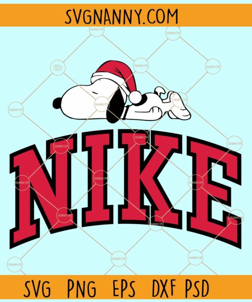 Snoopy Nike Christmas svg, Merry Christmas Svg, Nike Christmas Svg, Christmas shirt svg