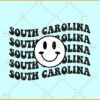 South Carolina retro Smiley svg¸ South Carolina svg, South Carolina state svg