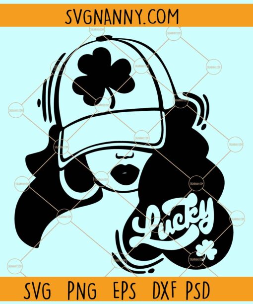 St Patricks day Afro woman SVG, st. Patricks Day Girl png, Black Girl St Patricks svg