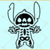 Stitch skeleton svg, Stitch Halloween svg,  skeleton svg, Halloween clipart svg