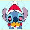 Stitch with santa hat svg, Stitch Christmas svg, Stitch svg, Christmas svg, Christmas clipart svg