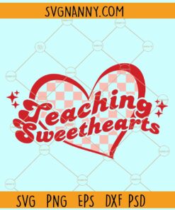 Teaching Sweethearts Svg, Love heart svg, Teaching Sweethearts png