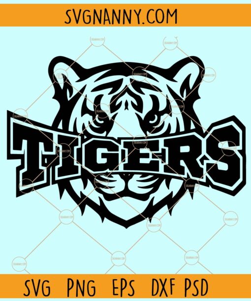 Tigers svg, Tigers Football svg, Tigers mascot svg, Team spirit svg, Football Mom svg