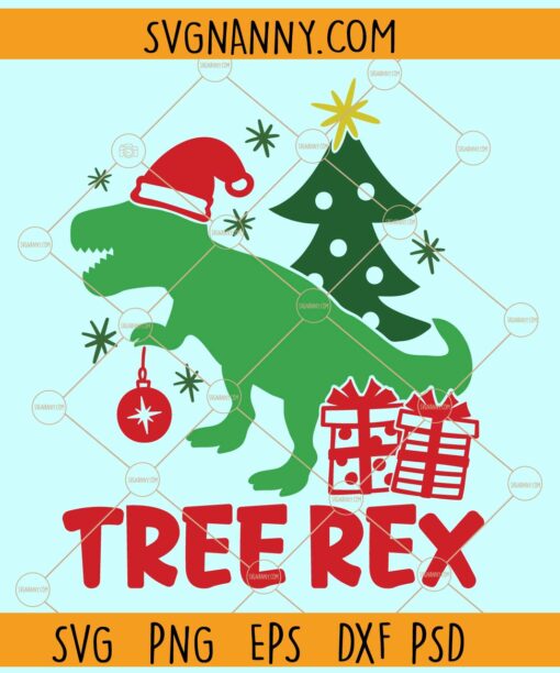 Tree Rex Christmas svg, Christmas svg, Christmas svg file, Christmas clipart svg