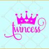 Twincess crown svg, Twincess svg, Twin svg, Twin girls svg, Princess SVG, Crown clipart svg