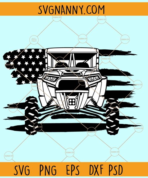 USA Flag Atv svg, US 4 Wheeler Svg, Distress flag svg, Atv svg, Atv rider svg