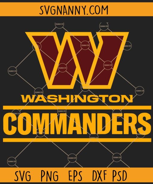 Washington Commanders SVG, Washington Commanders Football svg, Washington Commanders mascot svg
