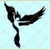 Woman bird art SVG, Phoenix Woman Bird svg, Woman Bird Svg, woman bird wall décor svg