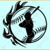 Woman softball player SVG, Girls softball svg, Softball Swing, Baseball Game svg