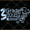 3rd grade squad svg, Pencil svg, Dinosaur svg, Third Grade svg, Back To School svg