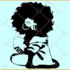 Afro hair black woman SVG, Black Woman svg, Afro Woman svg, black woman art svg
