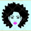 Afro natural hair svg, Locks svg, Hairstyle svg, Black Woman svg, Afro svg, Curly Hair svg