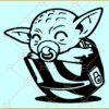 Baby Yoda SVG file, Baby Yoda SVG, Baby yoda svg files, Baby yoda PNG