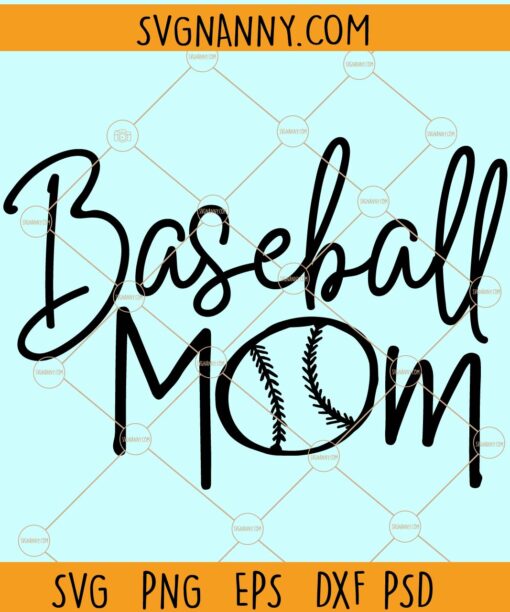 Baseball mom svg file, Baseball SVG, Baseball mom png, Baseball clipart svg, Baseball shirt svg