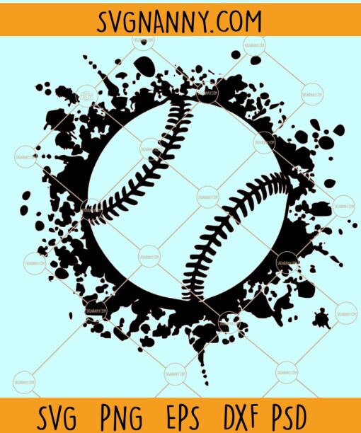Baseball splatter svg file, Baseball SVG, Baseball splatter  png, Baseball clipart svg