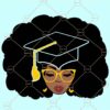 Black and educated svg file, Afro girl svg, Black girl magic svg, African American svg