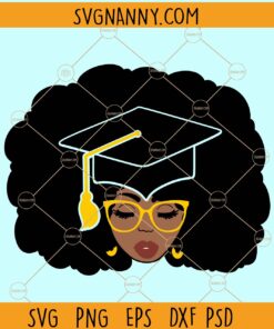 Black and educated svg file, Afro girl svg, Black girl magic svg, African American svg