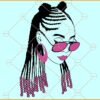 Black woman sunglasses SVG, Black Woman SVG, Black History Month SVG