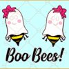 Boo bees breast cancer svg, Boo Bees SVG, Breast cancer Awareness PNG