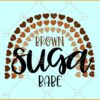 Brown sugar rainbow SVG, Melanin Rainbow SVG, Black Woman png, Dope Svg
