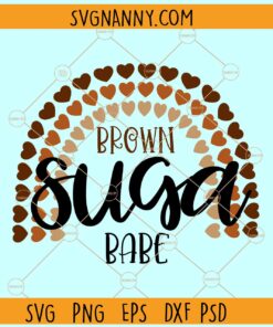 Brown sugar rainbow SVG, Melanin Rainbow SVG, Black Woman png, Dope Svg