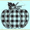 Buffalo plaid pumpkin svg, Pumpkin Svg, Thanksgiving Svg, Fall svg, Halloween Svg