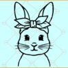Bunny Bandana SVG, Bunny with bandana SVG, Cute Bunny With Bandana Svg