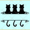 Cat split monogram frame svg, Cat monogram svg, Cat monogram frame svg, Cat split frame svg