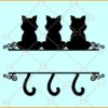 Cat split monogram frame svg, Cat monogram svg, Cat monogram frame svg, Cat split frame svg